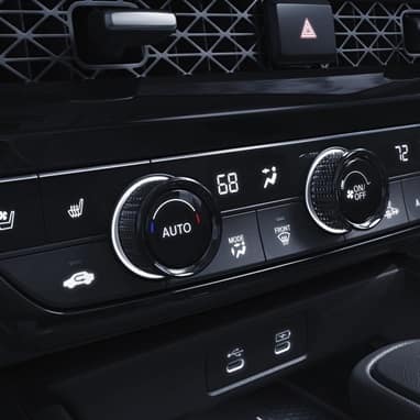 2026 Honda Accord detail of Climate Control with Heated and Ventilated Seats buttons.